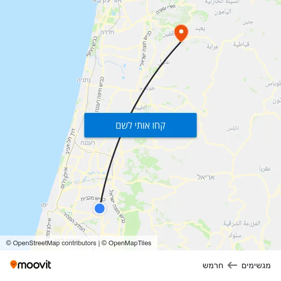 מפת מגשימים לחרמש