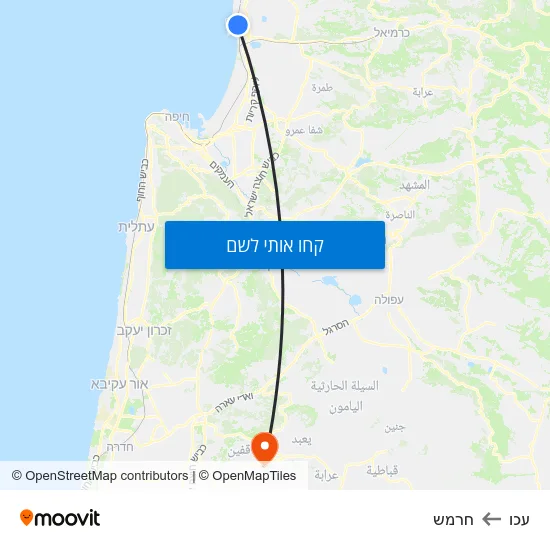 מפת עכו לחרמש