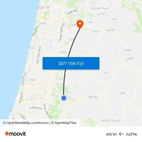 מפת אלקנה לחרמש