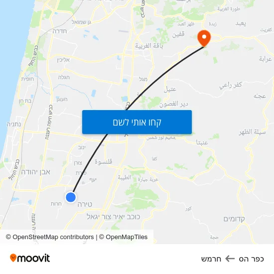 מפת כפר הס לחרמש
