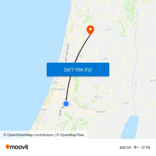 מפת פדיה לחרמש