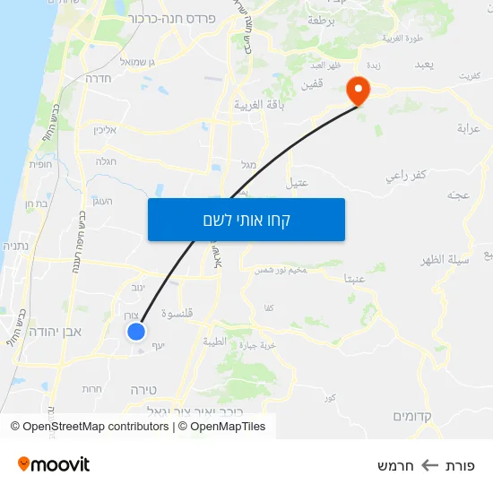 מפת פורת לחרמש