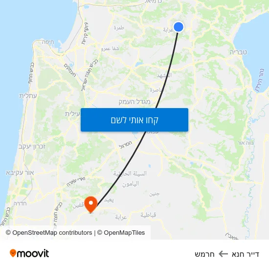 מפת דייר חנא לחרמש