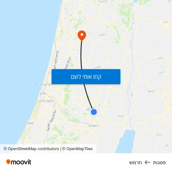 מפת פסגות לחרמש