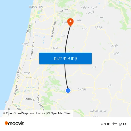 מפת ברקן לחרמש
