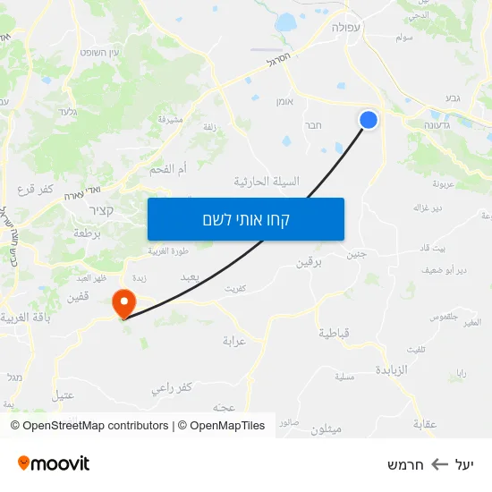 מפת יעל לחרמש