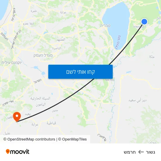 מפת גשור לחרמש