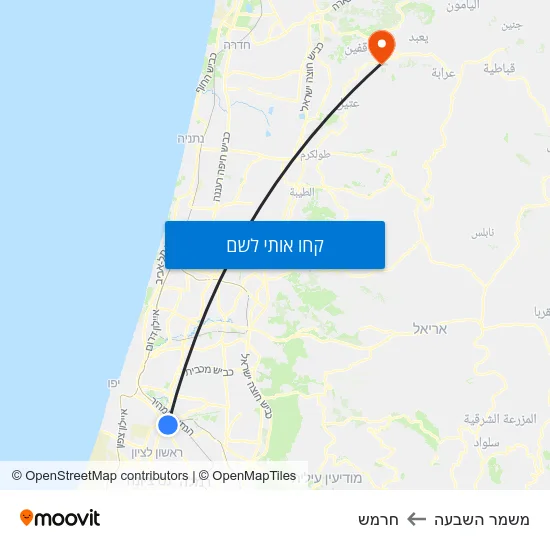 מפת משמר השבעה לחרמש