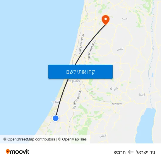 מפת ניר ישראל לחרמש