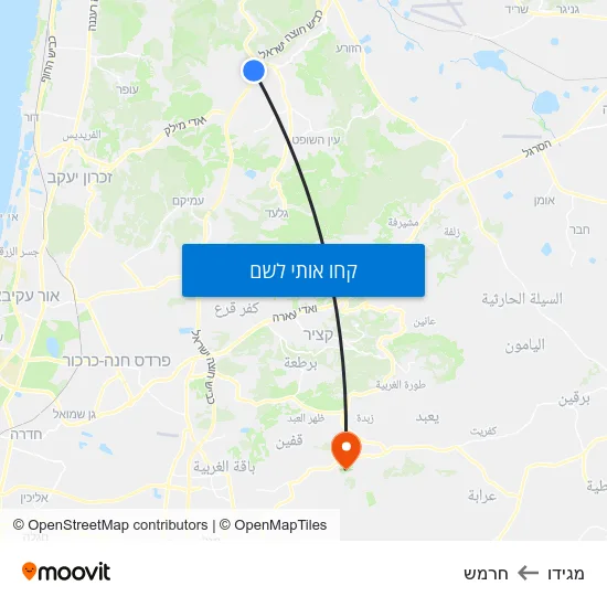 מפת מגידו לחרמש
