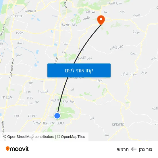 מפת צור נתן לחרמש
