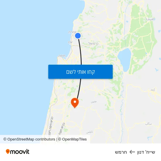 מפת שייח' דנון לחרמש