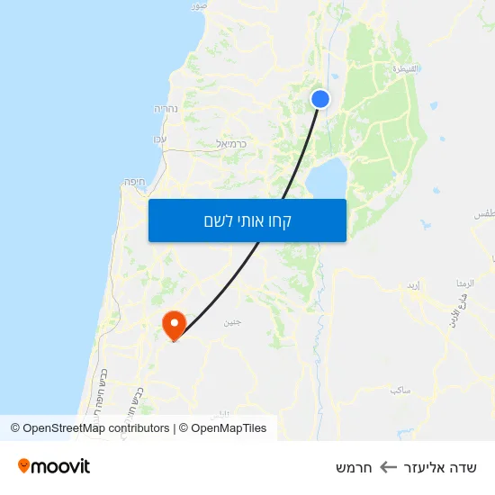 מפת שדה אליעזר לחרמש