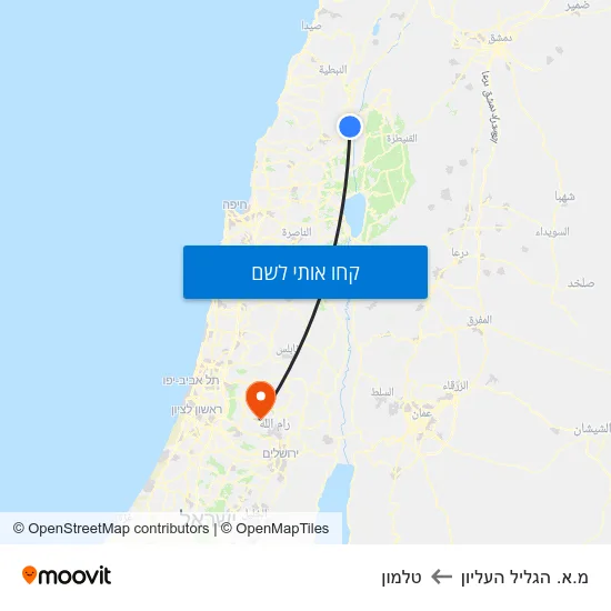 מפת מ.א. הגליל העליון לטלמון