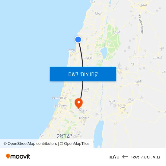 מפת מ.א. מטה אשר לטלמון