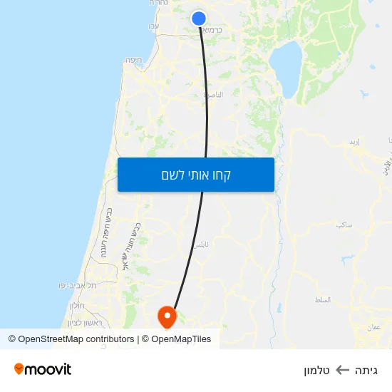 מפת גיתה לטלמון