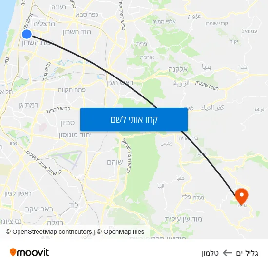 מפת גליל ים לטלמון