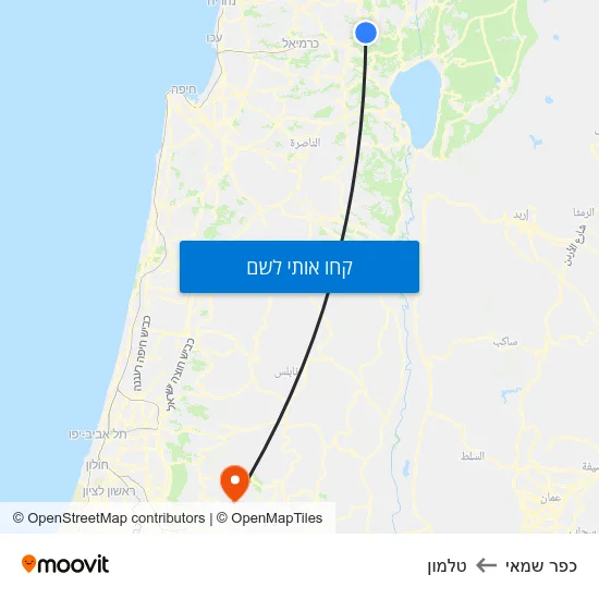 מפת כפר שמאי לטלמון