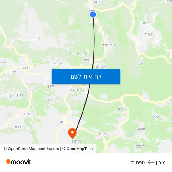 מפת מירון לטפחות