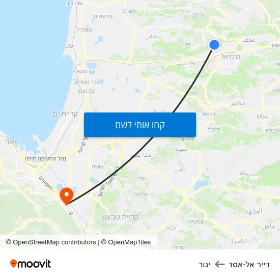 מפת דייר אל-אסד ליגור