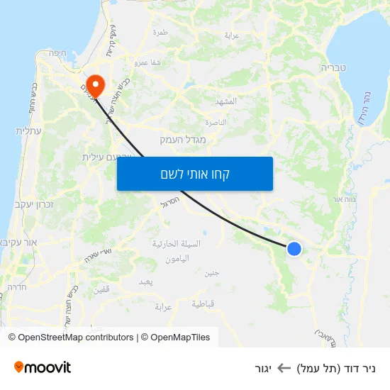 מפת ניר דוד (תל עמל) ליגור