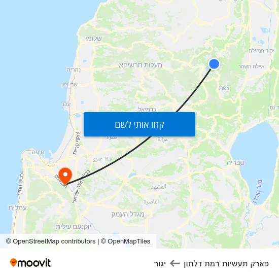 מפת פארק תעשיות רמת דלתון ליגור