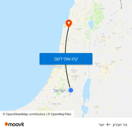 מפת הר חברון ליגור