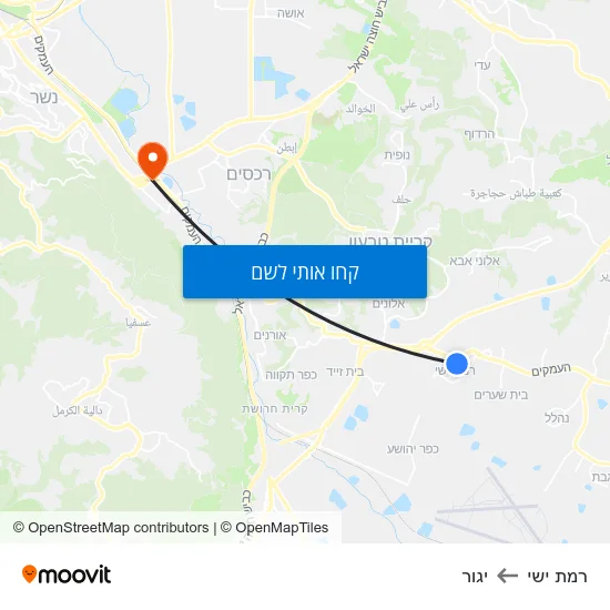 מפת רמת ישי ליגור