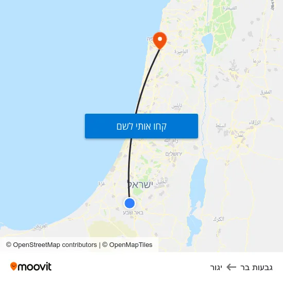 מפת גבעות בר ליגור