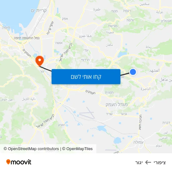 מפת ציפורי ליגור
