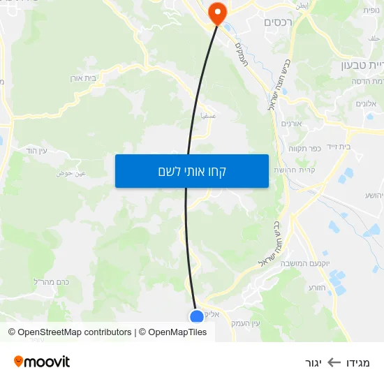 מפת מגידו ליגור