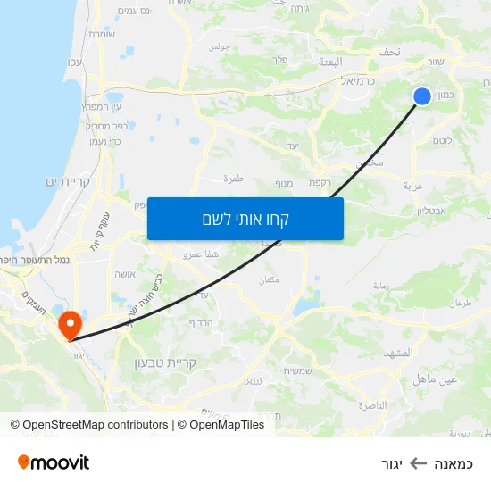 מפת כמאנה ליגור