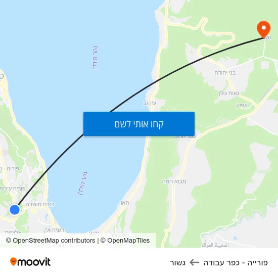 מפת פורייה - כפר עבודה לגשור