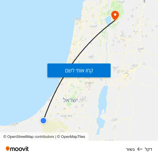 מפת דקל לגשור