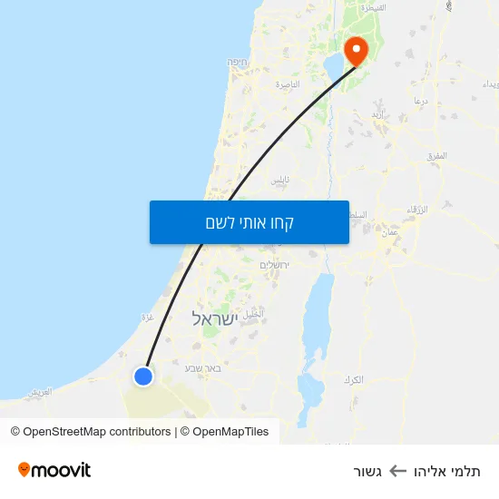 מפת תלמי אליהו לגשור