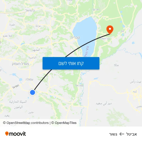מפת אביטל לגשור
