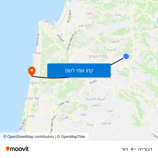 מפת דבורייה לדור