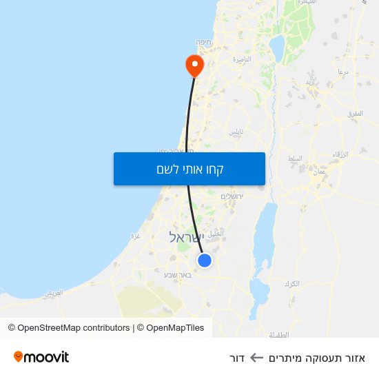 מפת אזור תעסוקה מיתרים לדור