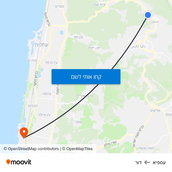 מפת עספיא לדור