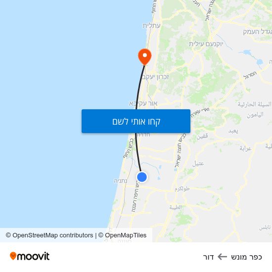 מפת כפר מונש לדור