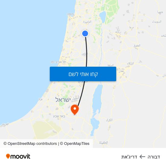 מפת דבורה לדריג'את