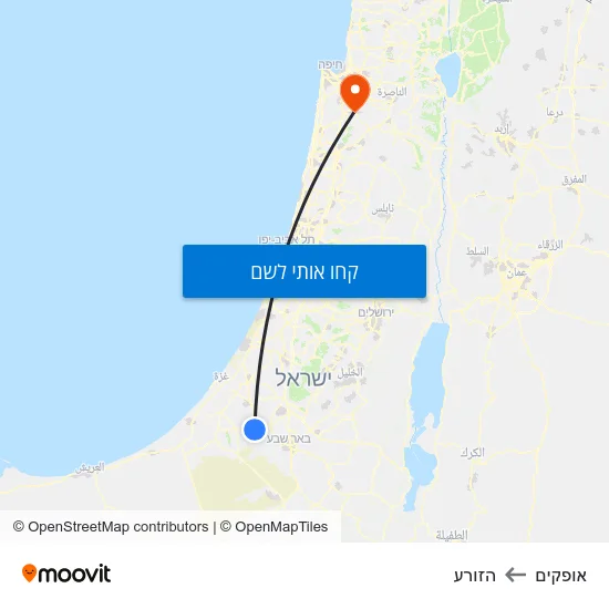 מפת אופקים להזורע
