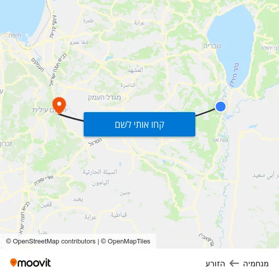 מפת מנחמיה להזורע