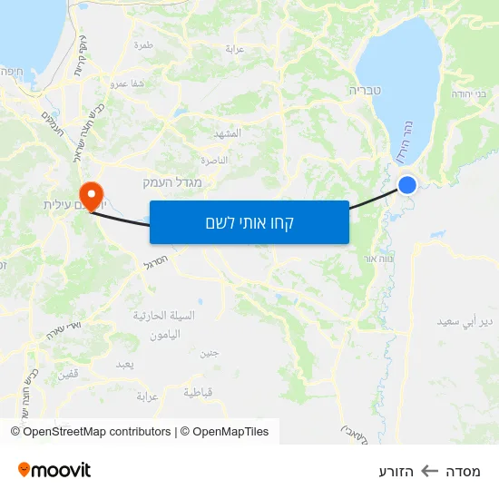 מפת מסדה להזורע