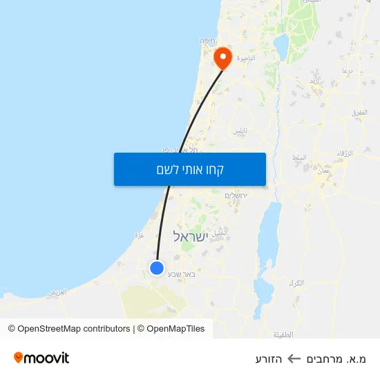 מפת מ.א. מרחבים להזורע