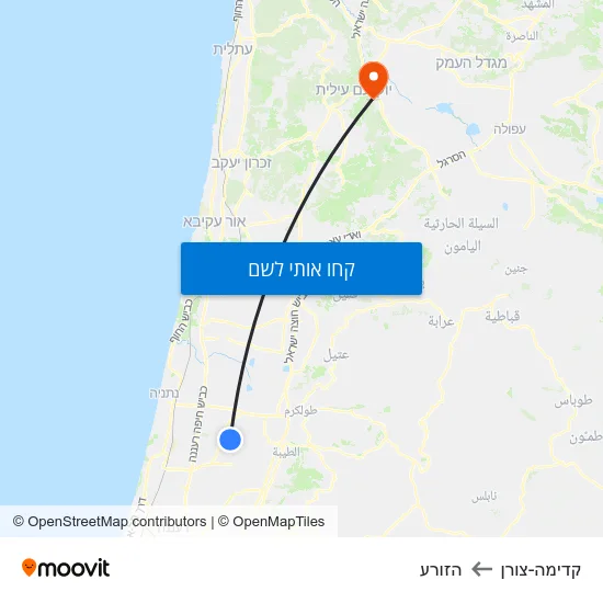 מפת קדימה-צורן להזורע
