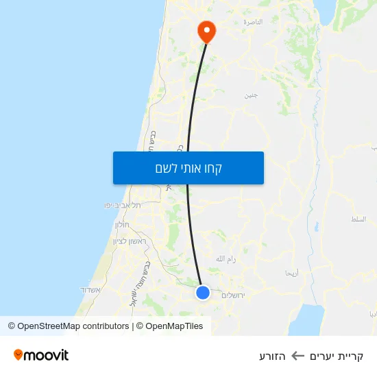 מפת קריית יערים להזורע