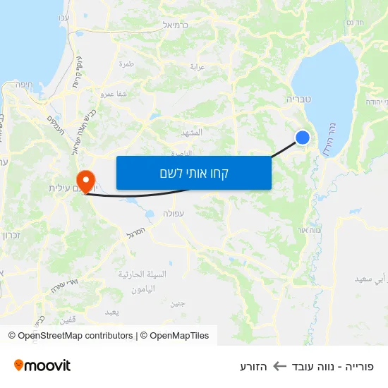 מפת פורייה - נווה עובד להזורע