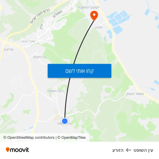 מפת עין השופט להזורע