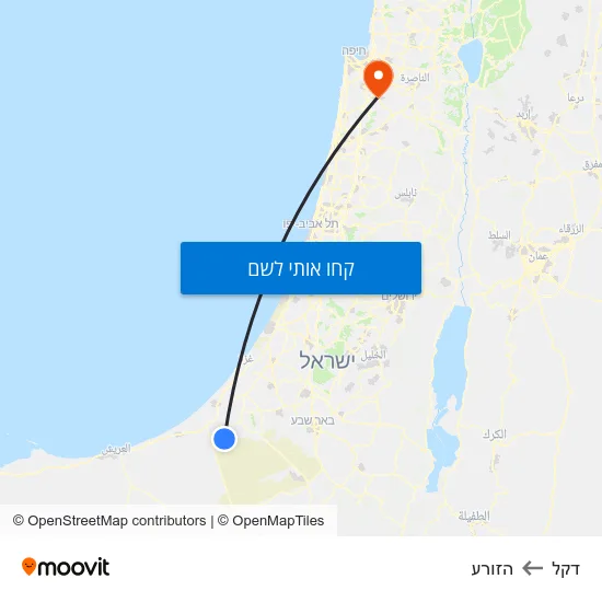 מפת דקל להזורע